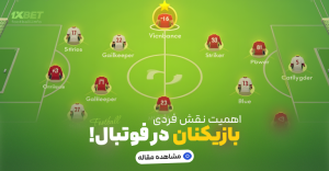 نقش فردی بازیکن بر تیم