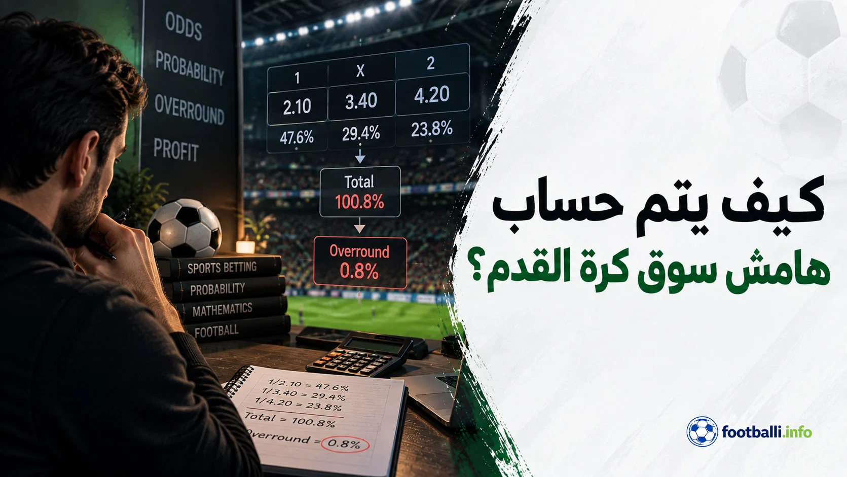 حساب هامش سوق كرة القدم